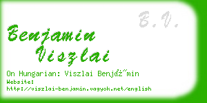 benjamin viszlai business card